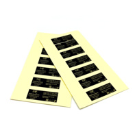 Étiquette autocollante de haute qualité Etiquette d'emballage en papier feuille d'or de luxe Rouleau d'autocollants de logo personnalisé pour bouteille en verre