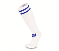 Chaussettes de compression personnalisées en polyester et nylon pour football, soccer, escrime, avec logo personnalisé, au-dessus du genou
