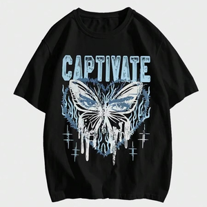 Men's <b>retro</b> washed T-shirt, creative pattern design, suitable for both men and women, loose-<b>fitting</b> summer clothing.F10 - Product Image 1