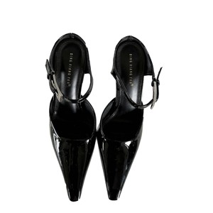 Sandalias de Tacón Alto con Punta en Pico, Estilo Europeo y Americano, Primavera/Verano 2024, Diseño Simple y Moderno, Color Sólido - Product Image 6