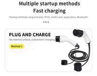 Nouveau câble de chargeur EV Stellar V1-T2T2-16A1P 7KW 16A monophasé Mode 3 Type 2 Type 2 Contacts en alliage de cuivre Norme européenne CE
