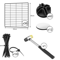 Panneaux modulaires pliables pour lapins et cochons d'Inde Cage d'intérieur et d'extérieur pour animaux de compagnie