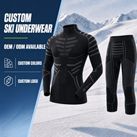 Alpine PRO Sous-vêtements de ski pour hommes Sous-vêtements thermiques pour hommes Hiver Respirant Sports Long Johns Set pour hommes Snow Gear Clothes