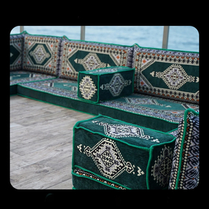 Juego de Sofás Majlis Marroquíes de Lujo, Asientos Árabes para el Suelo, Sofá <span class=keywords><strong>Modular</strong></span> en Forma de <span class=keywords><strong>L</strong></span> para Sala de Estar u Hotel - Product Image 5
