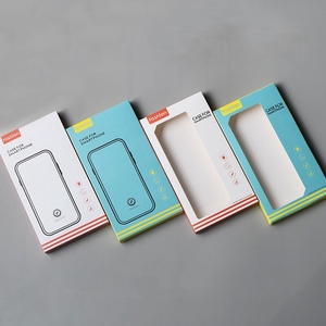 Phổ biến phổ điện thoại trường hợp hộp giấy cho Iphone loạt các tông màu trắng Trọng lượng nhẹ bán lẻ Bao bì hộp với cửa sổ rõ ràng - Product Image 2