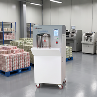 Machine à cerclage de billets de banque entièrement automatique haute vitesse HUIJIN avec une vitesse de cerclage de 18 s et une largeur de bande de 12 mm pour les liasses de devises
