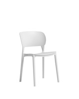 Chaise empilable moderne de jardin extérieur coloré Pp Restaurant Café Chaises de salle à manger Chaise en plastique