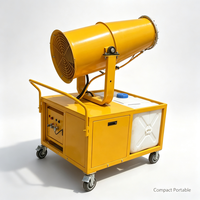 Canon à brouillard mobile supérieur pour la lutte contre la poussière dans les stations de transfert de déchets, avec conception mobile