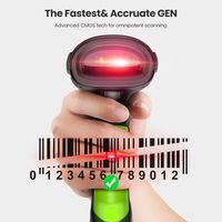 Eyoyo-Escáner de código de barras con soporte de carga inalámbrica, lector de código de barras, 2D QR Industrial, IP65, resistente al agua, 3 en 1, Bluetooth, USB