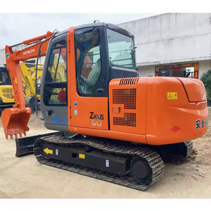 Excavadora de cadenas Hitachi ZX60, la más vendida, origen Japón, miniexcavadora usada de segunda mano con motor en venta a bajo precio. - Product Image 5