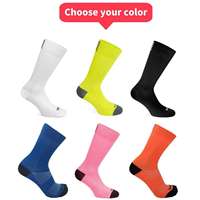 Chaussettes de cyclisme respirantes en polyamide et nylon pour hommes, personnalisables, pour le sport et le vélo, vente en gros