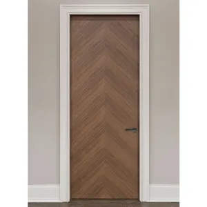 CBMmart Solid Teak white oak Wooden veneer lacquer finish Interior Doors