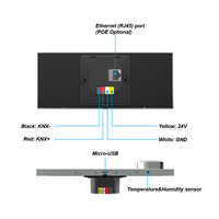 Panneau tactile intelligent KNX 6 pouces avec écran IPS, système d'exploitation Android, automatisation domestique, contrôleur multi-pièces, 1280x720, design coulissant, sans