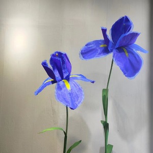 Fleur artificielle en papier <span class=keywords><strong>iris</strong></span> multicouche haut de gamme, grande taille, imperméable, pour activités extérieures, décoration Alice - Product Image 1