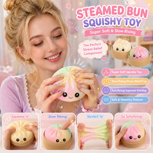 Squishy sensoriel en forme de chignon arc-en-ciel pour les distributeurs, les centres de divertissement, les cadeaux de marque, les marques privées, OEM, ODM, vente en gros - Product Image 6