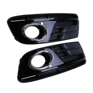 Fog Light Bezel For Audi Q5 2013-2016 Front Bumper Lower Grille Glossy Black <b>ABS</b> Left Right 8R0807681M - Product Image 1