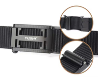 Vente chaude nouveau tissu de toile décontracté de ceinture tactique en Nylon automatique avec alliage pour la conception sans dents à boucle