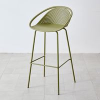 Chaise haute d'extérieur moderne pour îlot de cuisine, tabouret de bar en plastique durable pour la maison, l'hôtel, la salle à manger, le salon, stable