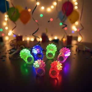 Flashing Led Soft Fun Glow Dark Light-Up Toy <b>Rings</b> <b>Kids</b> Cosplay Disco Dance Party Favors Birthday Carnival Supplies - Product Image 3