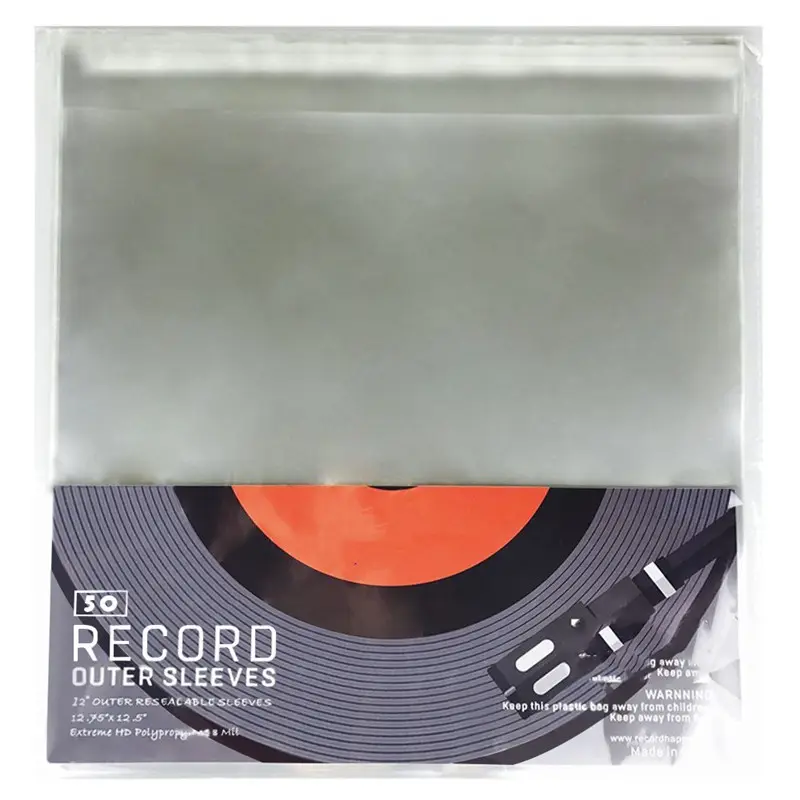 Esterno chiaro Maniche Vinyl LP <span class=keywords><strong>Record</strong></span> di Stoccaggio di Plastica Maniche Per CD Disco In Vinile