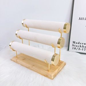 Expositor <span class=keywords><strong>de</strong></span> Pulseras en Forma <span class=keywords><strong>de</strong></span> T Personalizado <span class=keywords><strong>de</strong></span> 3 Niveles, Soporte Desmontable para <span class=keywords><strong>Joyas</strong></span>, <span class=keywords><strong>Organizador</strong></span> <span class=keywords><strong>de</strong></span> Relojes y Brazaletes - Product Image 3