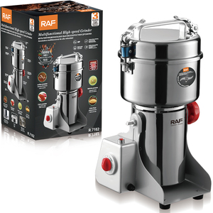 Molino Eléctrico de Granos RAF R.7162 de 500g, 1800W, Molinillo de Especias y Café <span class=keywords><strong>para</strong></span> el Hogar, Trituradora de Polvo de Alta Velocidad de 28000 RPM <span class=keywords><strong>para</strong></span> Cocina - Product Image 1