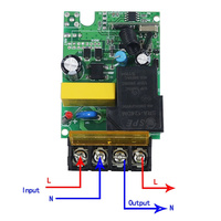 Radio AC220V 1 canal 433MHz, télécommande sans fil universelle RF pour pompe à eau, interrupteur récepteur