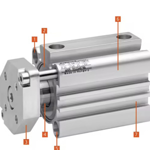 Cylindre pneumatique AVENTICS 50 mm à double action, corps en aluminium, usage général standard, piston - Product Image 3