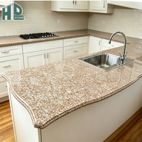 Plan de travail de cuisine en granit G687 naturel poli sur mesure HD STONE pour table à manger et plans de travail de cuisine