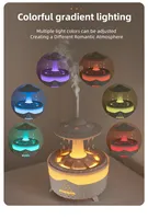Diffuseur d'arôme de goutte de pluie coloré 7 LED veilleuse forme de nuage de pluie huile essentielle brume fraîche USB