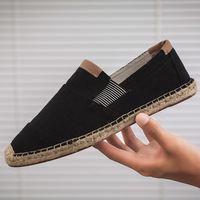 En stock, logo personnalisé, espadrilles en toile de chanvre de haute qualité, décontractées, confortables, respirantes, unisexes, bon marché, pour l'été