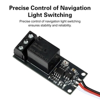 Interrupteur de relais électronique PWM DC 5-18V avec télécommande pour avion RC, contrôleur de feux de navigation pour modèles DIY, interrupteurs marche/arrêt