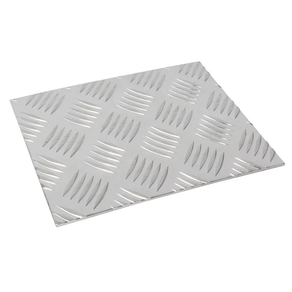 Folha xadrez laminada a quente 1050 4x8 preço da placa de alumínio por tonelada de placa xadrez de alumínio