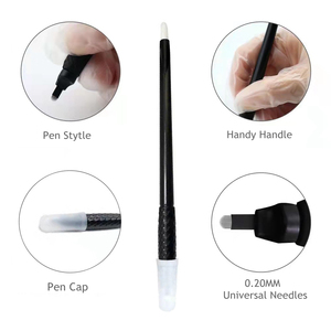 Kit de Pluma Desechable para Microblading PMU, Porta Agujas, Pluma con Cuchilla para Entrenamiento de Tatuaje de Cejas - Product Image 4