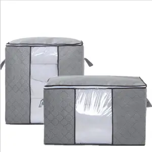 Wholesale home storage basket Oxford canvas moisture-proof wardrobe storage bag