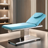 Lit de beauté électrique multifonctionnel réglable pour salon de massage au design moderne et luxueux Table de massage