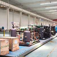 Unité de compresseur frigorifique à l'ammoniac industriel, compresseur à vis à haut rendement, système de refroidissement pour entrepôt frigorifique