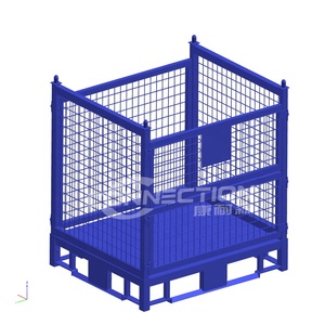 Industriel pliable et pliable de grillage de stockage de <span class=keywords><strong>cage</strong></span> de palette - Product Image 4