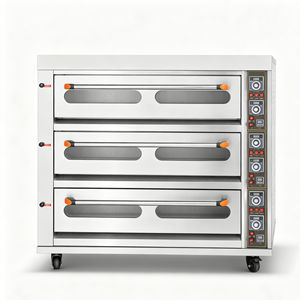 Forno a Gas a Tre Piani 3*9 con Display Digitale e Controllo della Temperatura per Attività di Produzione Alimentare - Product Image 1