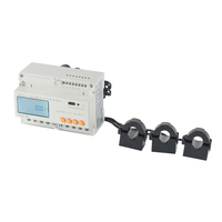 Compteur d'énergie triphasé multifonction sur rail DIN avec CT externe RS485 Modbus pour panneaux solaires photovoltaïques et armoires de distribution électrique