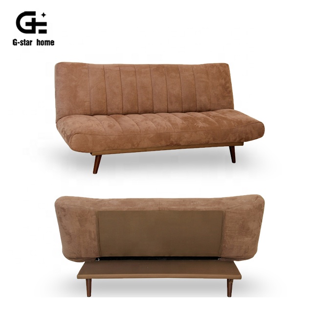 Маленький дом дизайн диван-кровать 2 сиденья Диван-кровать используется ткань крышка