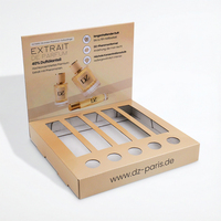 Boîte de présentation de comptoir en carton ondulé avec impression couleur or de qualité supérieure pour parfum