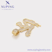 X000852946 Bijoux XUPING Pendentif Grand Lettre VS Personnalisé Style Hip Hop Rapper Iced Out pour Collier