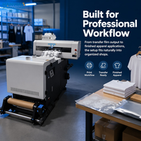 Nouvelle imprimante DTF commerciale entièrement automatique avec circulation d'encre blanche pour l'impression textile en usine