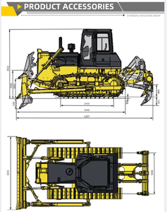 Bouteur à Chenilles avec Lame Droite Inclinable et Ripper à Trois Dents pour Terrassement/Exploitation Minière/Construction de Routes – Approvisionnement Direct d'Usine CE - Product Image 3