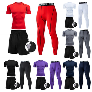 Set di Abbigliamento Sportivo da <span class=keywords><strong>Palestra</strong></span> per Uomo, 3 Pezzi, Abbigliamento Fitness, Vestiti da Ginnastica - Product Image 2