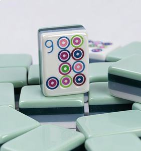 ชุดไพ่นกกระจอกอะคริลิคสีเขียวเข้มสี่ชั้นแบบอเมริกันสุดหรูทันสมัยสั่งทำได้  รักษ์โลกและทนทาน เหมาะสำหรับการสังสรรค์ในครอบครัว - Product Image 1