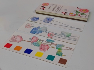 Vente en gros de livres d'<span class=keywords><strong>aquarelle</strong></span> faciles à transporter de haute qualité avec plaques de pinceaux - Product Image 5