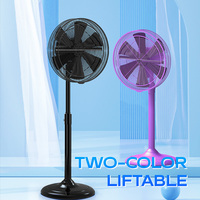 Ventilador Eléctrico con Video y Audio Transmisibles, 6 Aspas, Flujo de Aire Potente, Cabezal Oscilante, Modelo de Pie, Moldeado por Inyección de PP