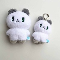   Porte-clés en peluche PLAVE 8/12CM, peluche courte douce, dessin animé mignon, rembourrage en coton PP, jouet BAMBY NOAH HAMIN, cadeau d'anniversaire pour les fans